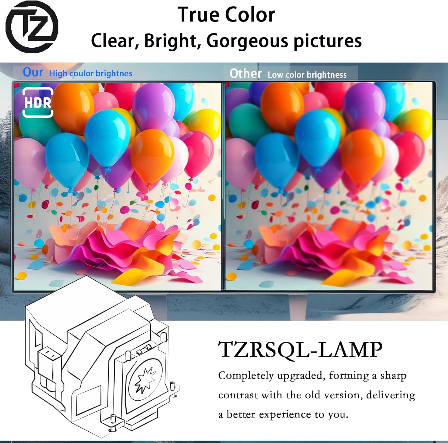 A+ Quality 310-4747 725-10037 Replacement Projector Lamp Bulb for Dell 4100MP with Housing