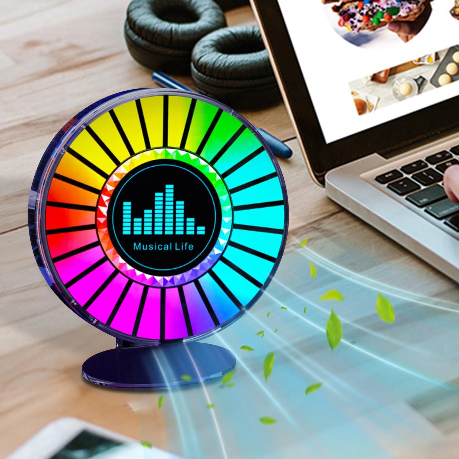 Lnhgh Lumières D'ambiance Colorées Avec Capteur De Son, Lampe D'ambiance à Rythme RVB,Éclairage Intérieur De Voiture Avec Tablettes Parfumées - Rvb Auto LED Coloré Dj Son Capteur Arom Lumière Ambiante