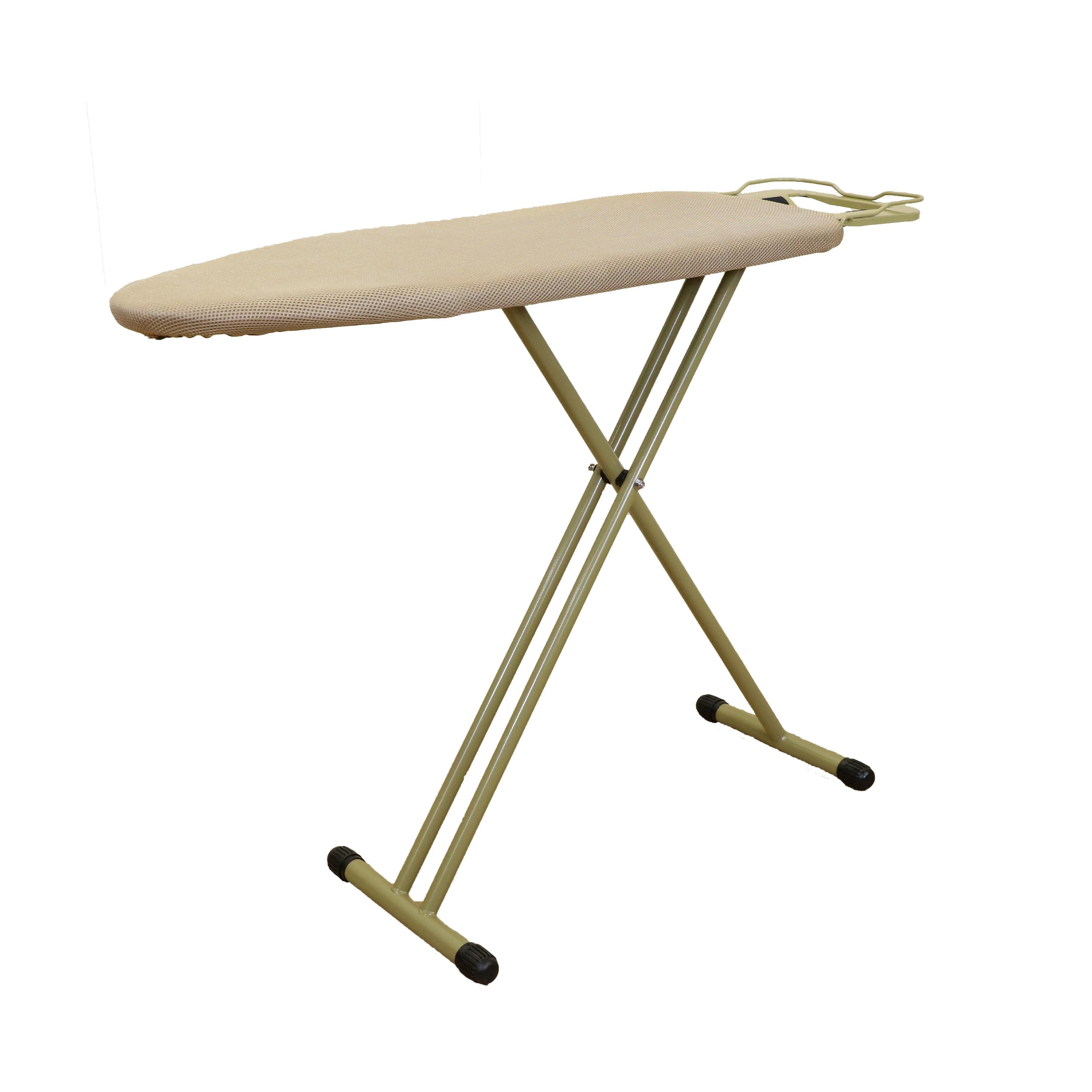 Sponsored Ad - HAVAI Golden Iron Table for Ironing Clothes ? 3X Padding, Surface (97 x 34cm) | Anti-Slip Feet, Heat-Resistant, Sturdy 3-Leg Design, Iron Rest with Silicon Stopper | Space-Saving Ironing Board