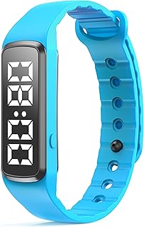 findtime Schrittzähler Armband Fitnessuhr ohne App und Handy Digitaluhr Kinder mit Wecker Datum 12/24H Fitness Tracker Digitale Armbanduhr Laufuhr Sportuhren Herren Damen Jungen Mädchen