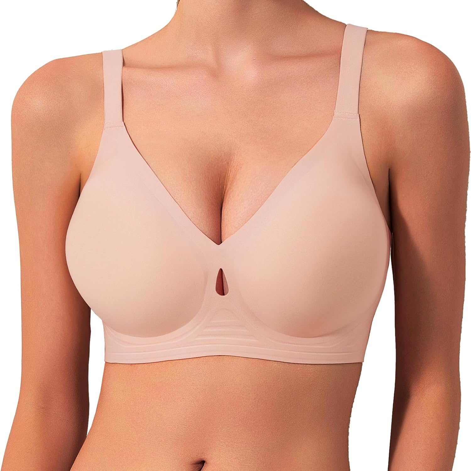 Women Wireless Bras No Underwire Seamless Push Up Full Coverage Supportive Bralettes Comfortable Everyday Bra