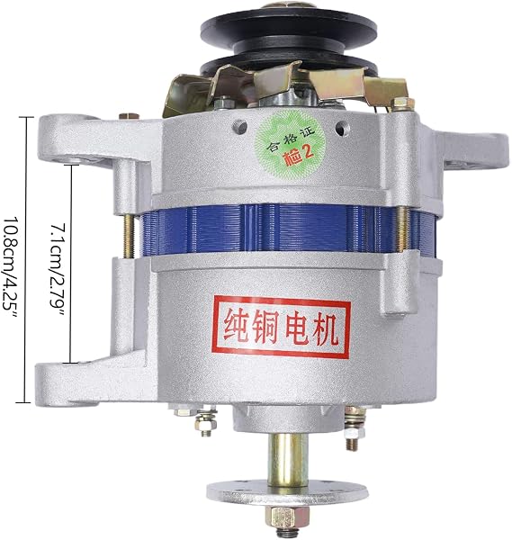 Brushless Permanent Magnet Generator 1000W AC12V PMA Copper Permanent Magnet Synchronous Generator AC Low Rpm Permanent Magnet Alternator Built-In Voltage Stabilizer