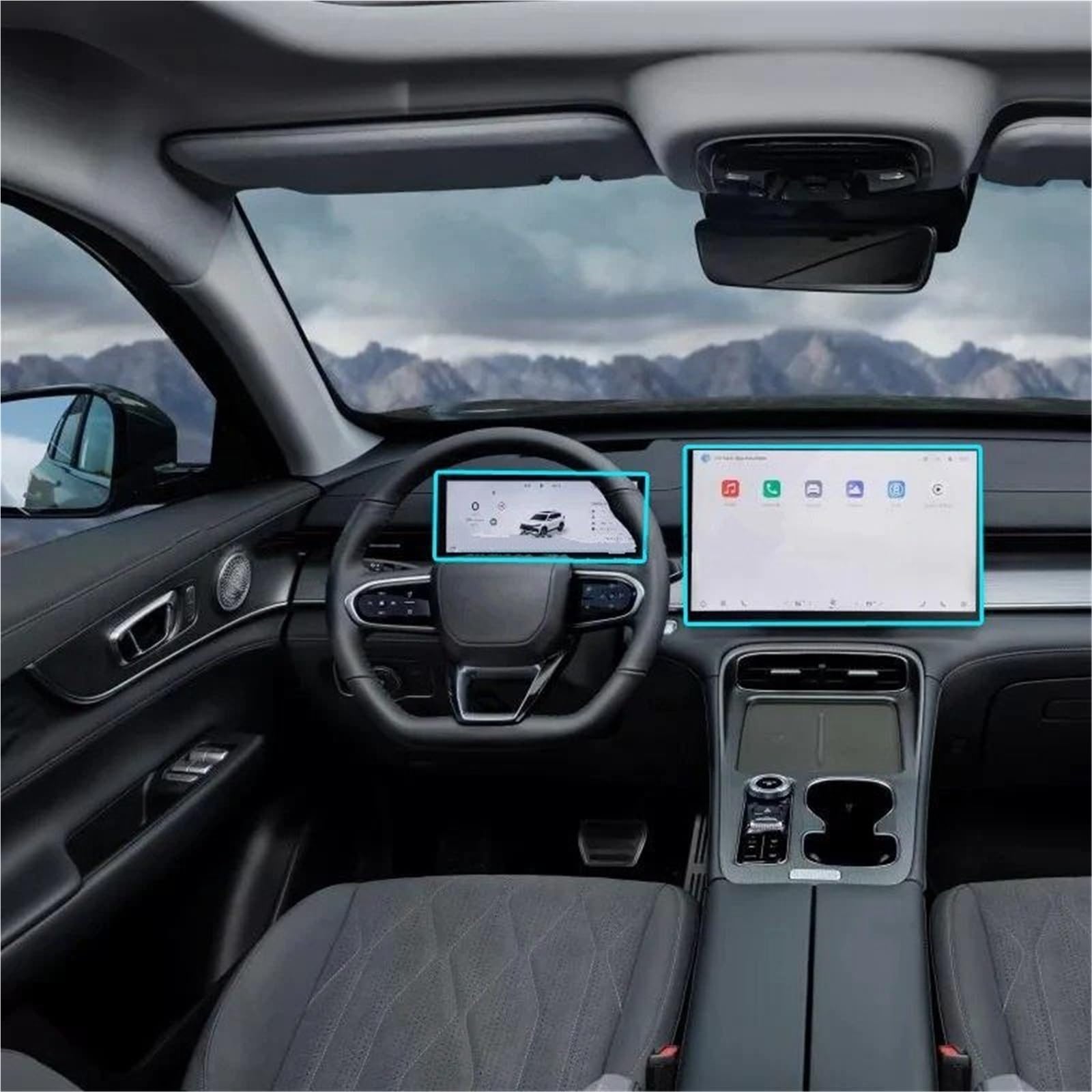Pellicola Protettiva in Vetro temperato per Schermo LCD da 15,6 Pollici per Sistema di infotainment, Navigazione e strumentazione EBRO S800 2025.
