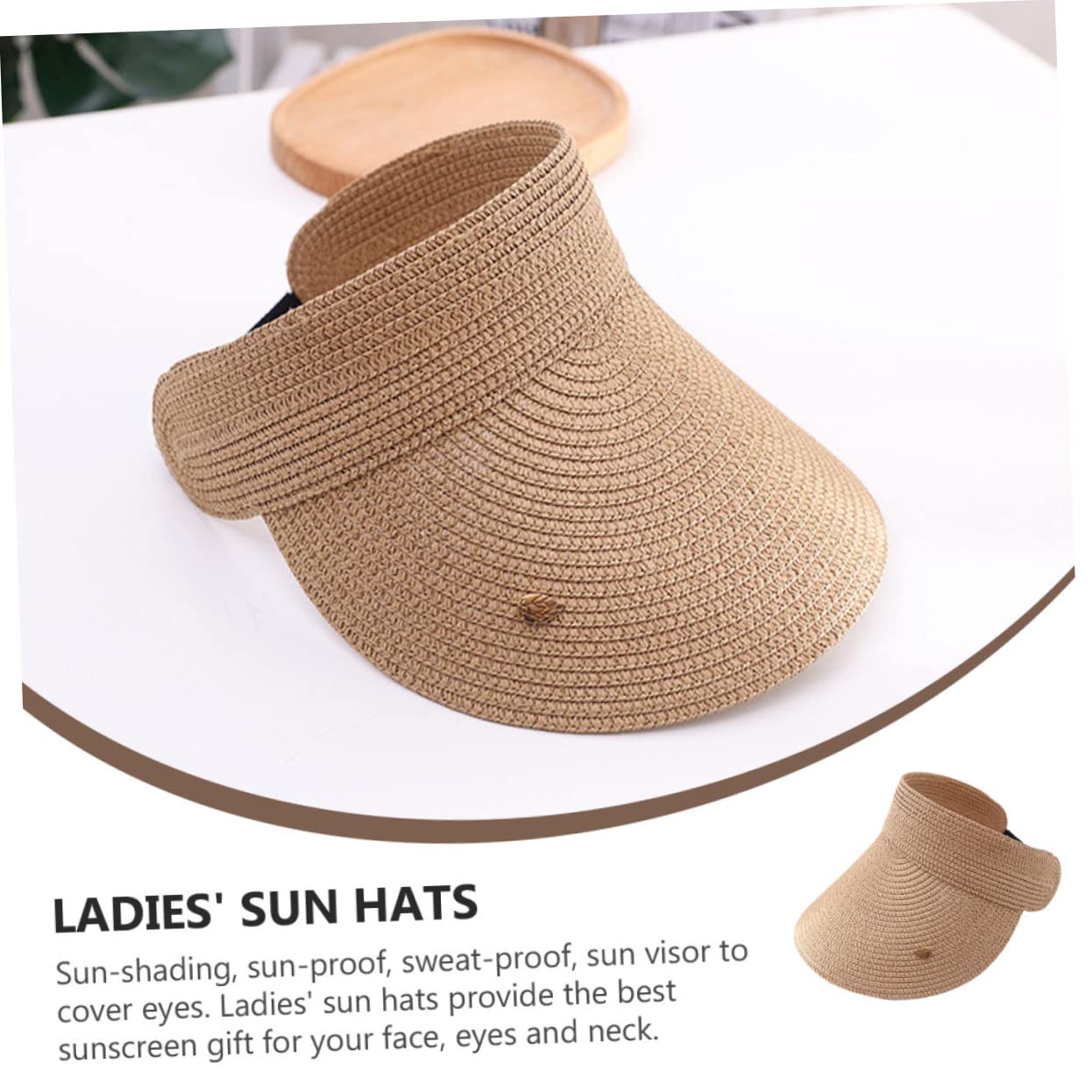 GALPADA cappello summer dress capello per sole hat berretto da spiaggia da viaggio visiera parasole per donna berretto da spiaggia con visiera berretto da spiaggia estivo Cannuccia