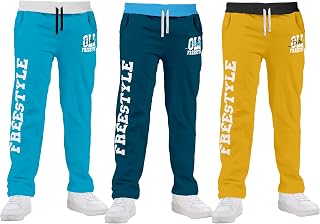 KYDA Kids® Boy's 100% Cotton Printed Regular Fit Track Pants - Pack of 3 Price In India