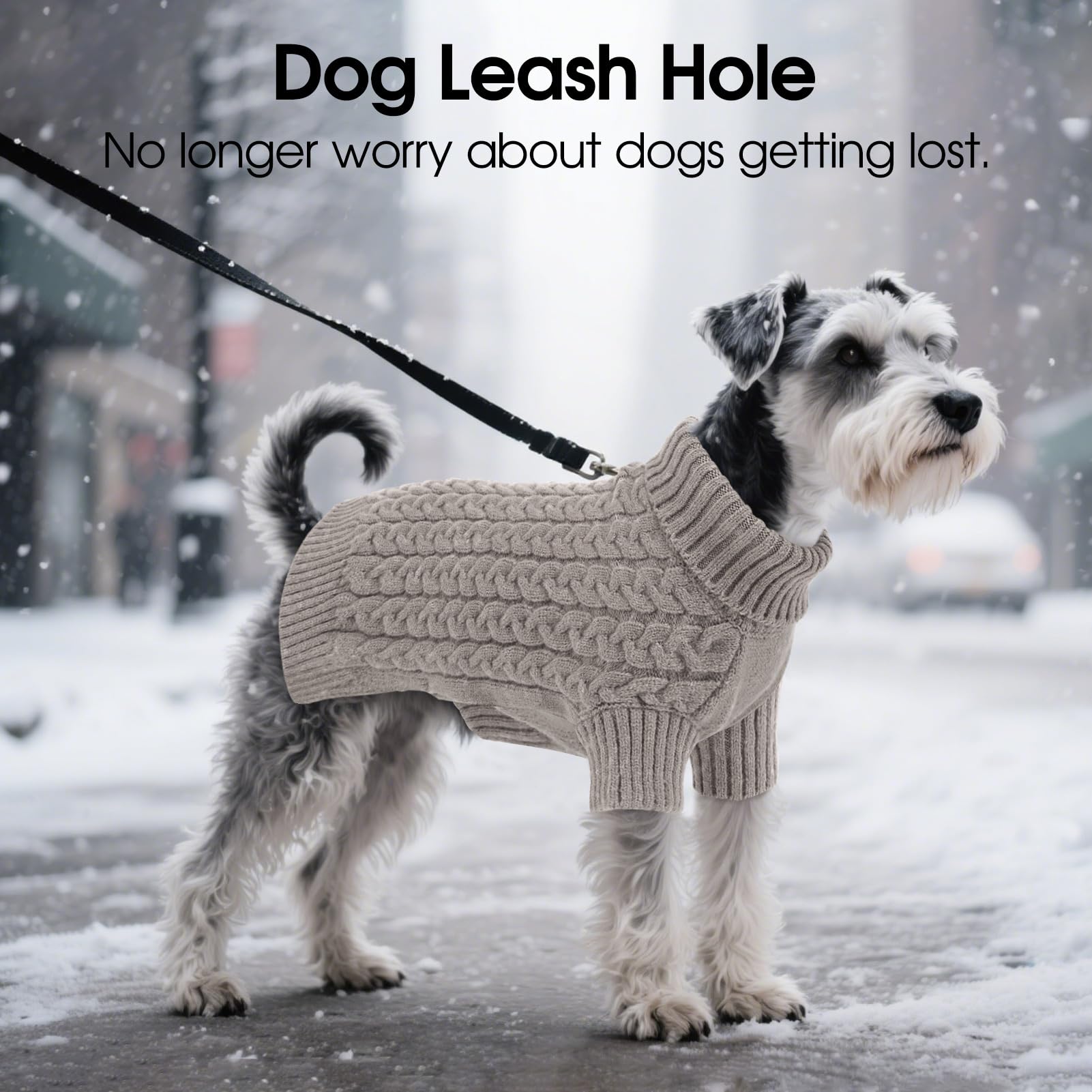 ASENKU Jersey para Perros Mediano M,Jersey de Punto Lavable con Cuello Alto, Suéter para Perros Gato Cálido Ropa de Invierno,Abrigo para Mascotas para Bulldog Frances,Chihuahua,Teckel