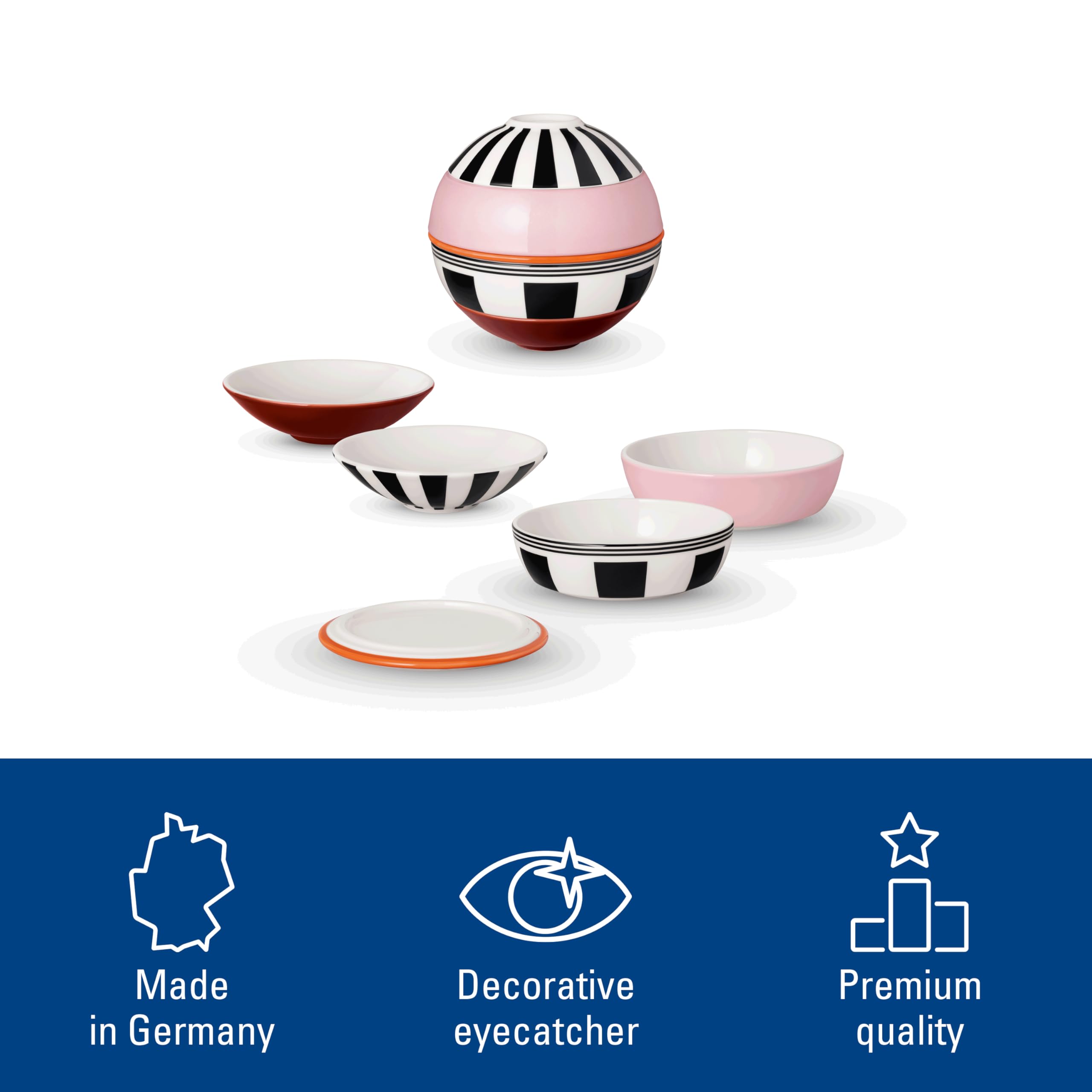 Villeroy & Boch - La Petite Boule Memphis, Porcelain Crockery Set