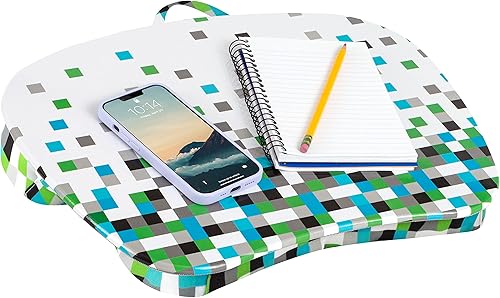 Miniatura 1 de LAPGEAR MyStyle - Escritorio portátil con cojín, diseño de pixel, se adapta a portátiles de hasta 15.6 pulgadas, estilo No. 45314