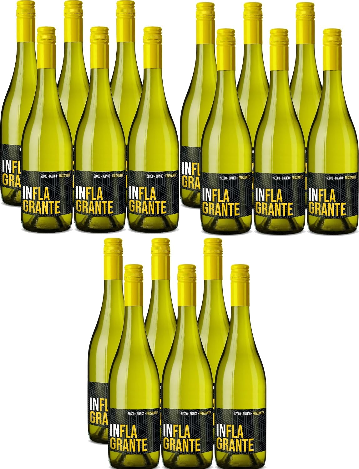 18 Flaschen Inflagrante secco Frizzante Bianco a 0,75 L 10,5% vol. + Space Keks von Onlineshop Bormann