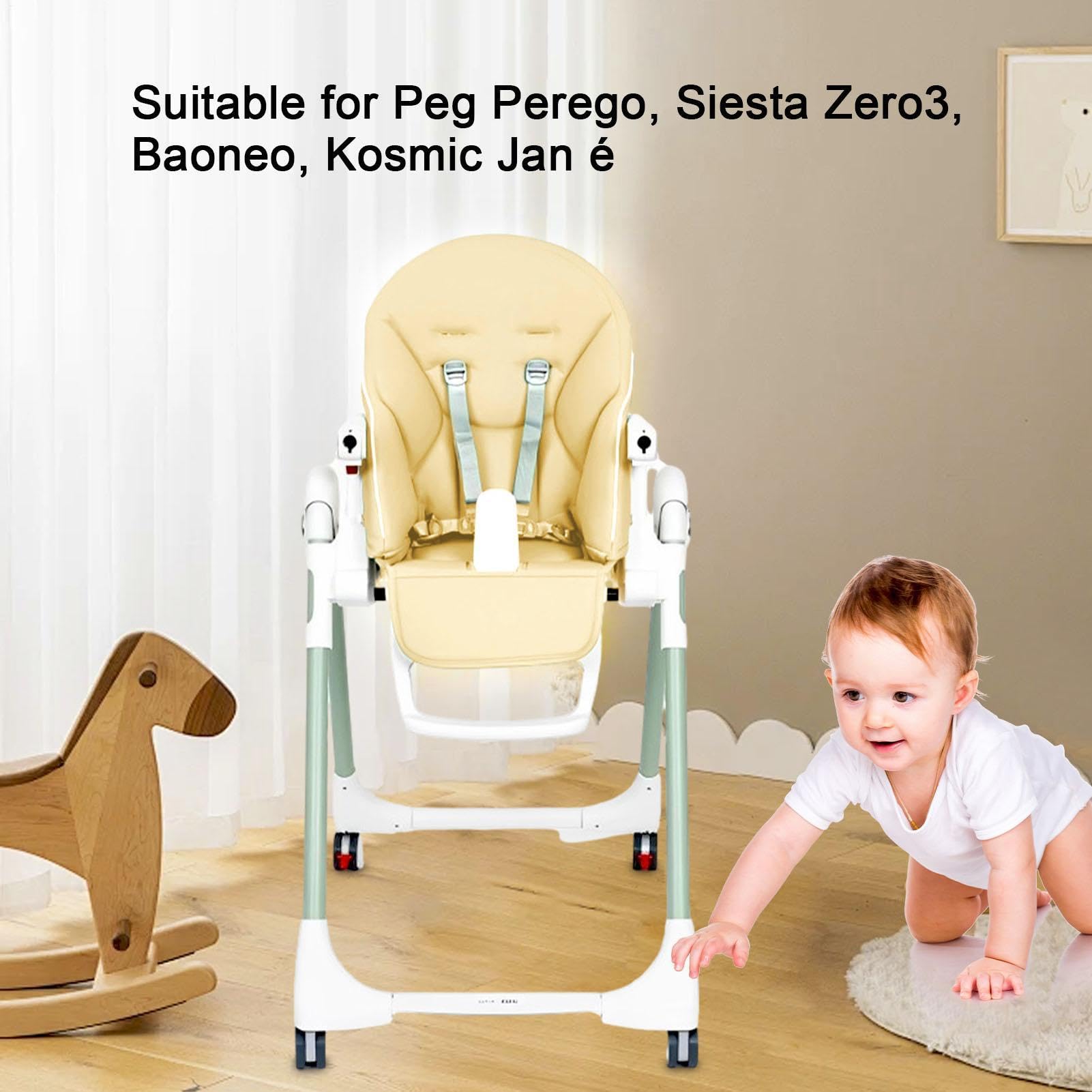 Jané na krzesełko dziecięce, poduszka do jadalni, poduszka do siedzenia dla niemowląt, poszewka na poduszkę ze skóry PU, uniwersalna nakładka zastępcza do Siesta Zero3, Jané