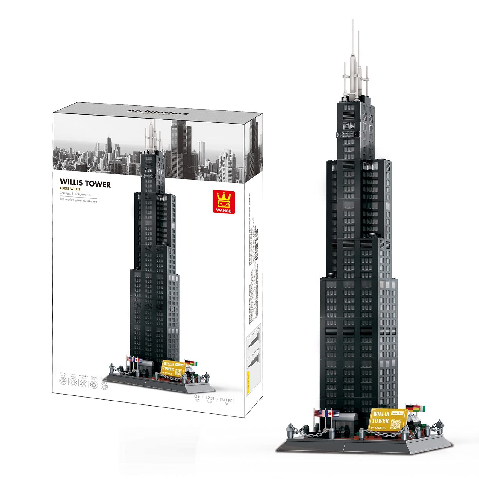 Architectural Model to Build with Building Blocks. Willis Tower, Chicago — image 1