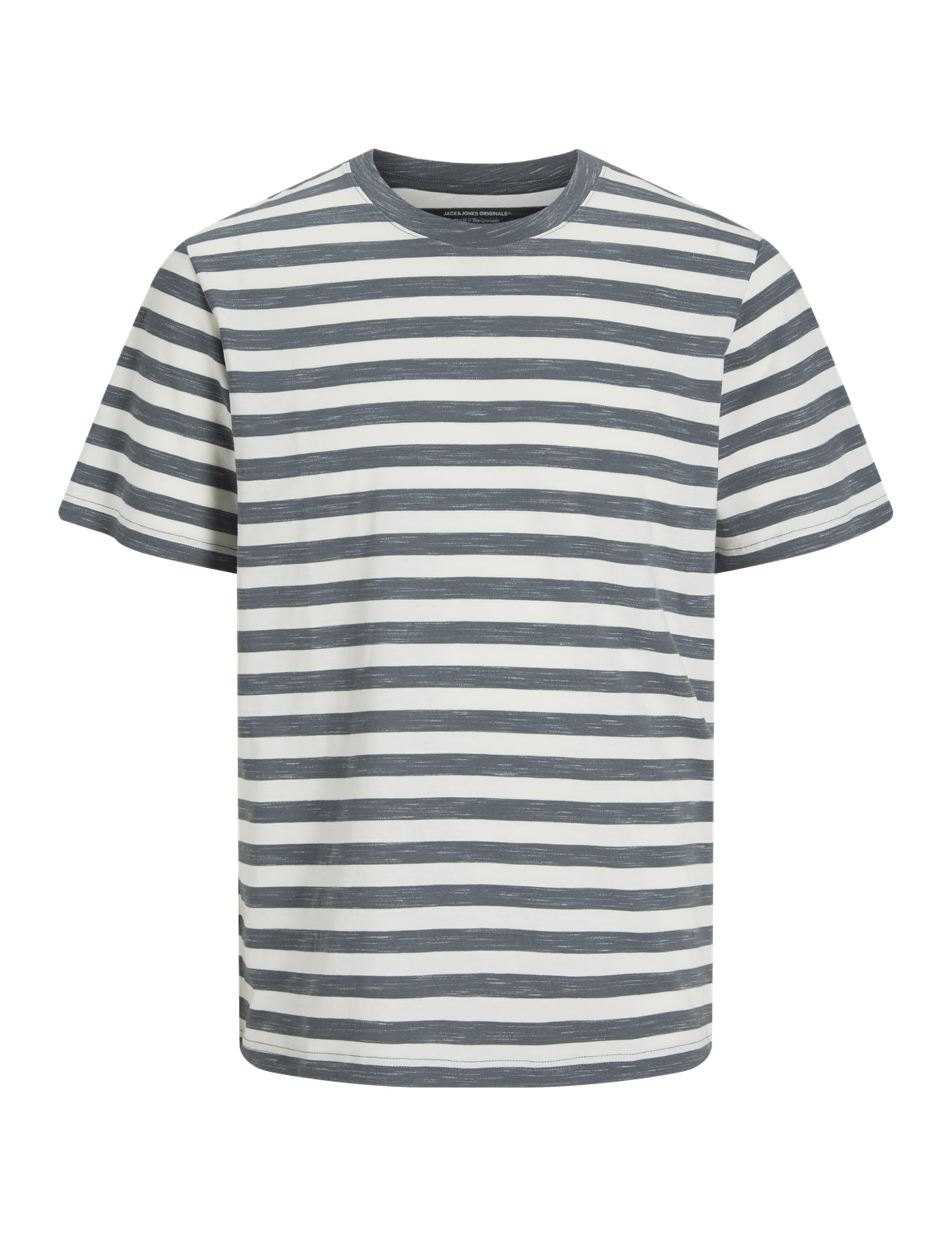 JACK & JONES Jorvarenna Stripe Tee SS Crew Neck, Stormy Weather, M