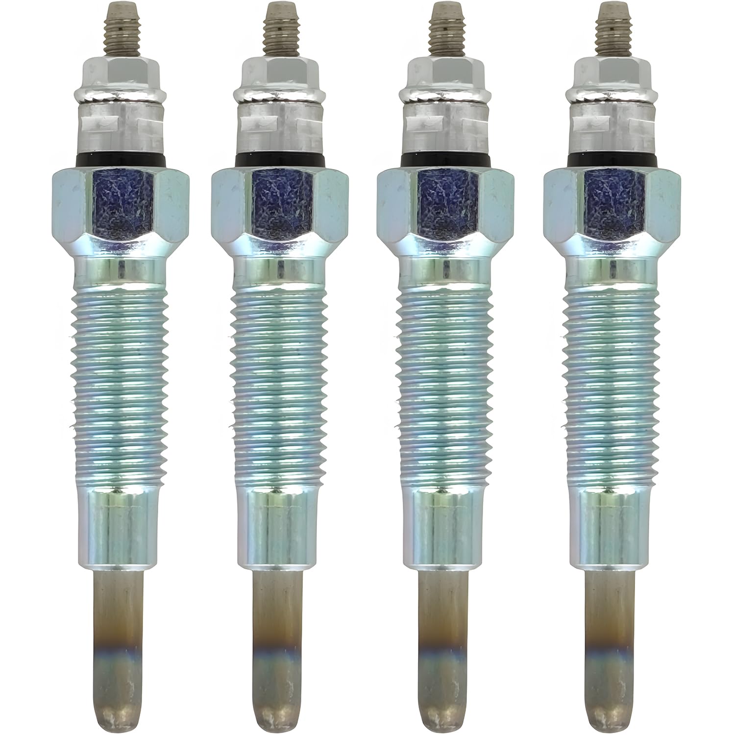 XYZIL Glow Plug Compatible with Bobcat 643, 645, 743, 1600 & New Holland L454, L455, L553, L555 Skid Steer Loader & 234 Tractor, Copper Core, Pack of