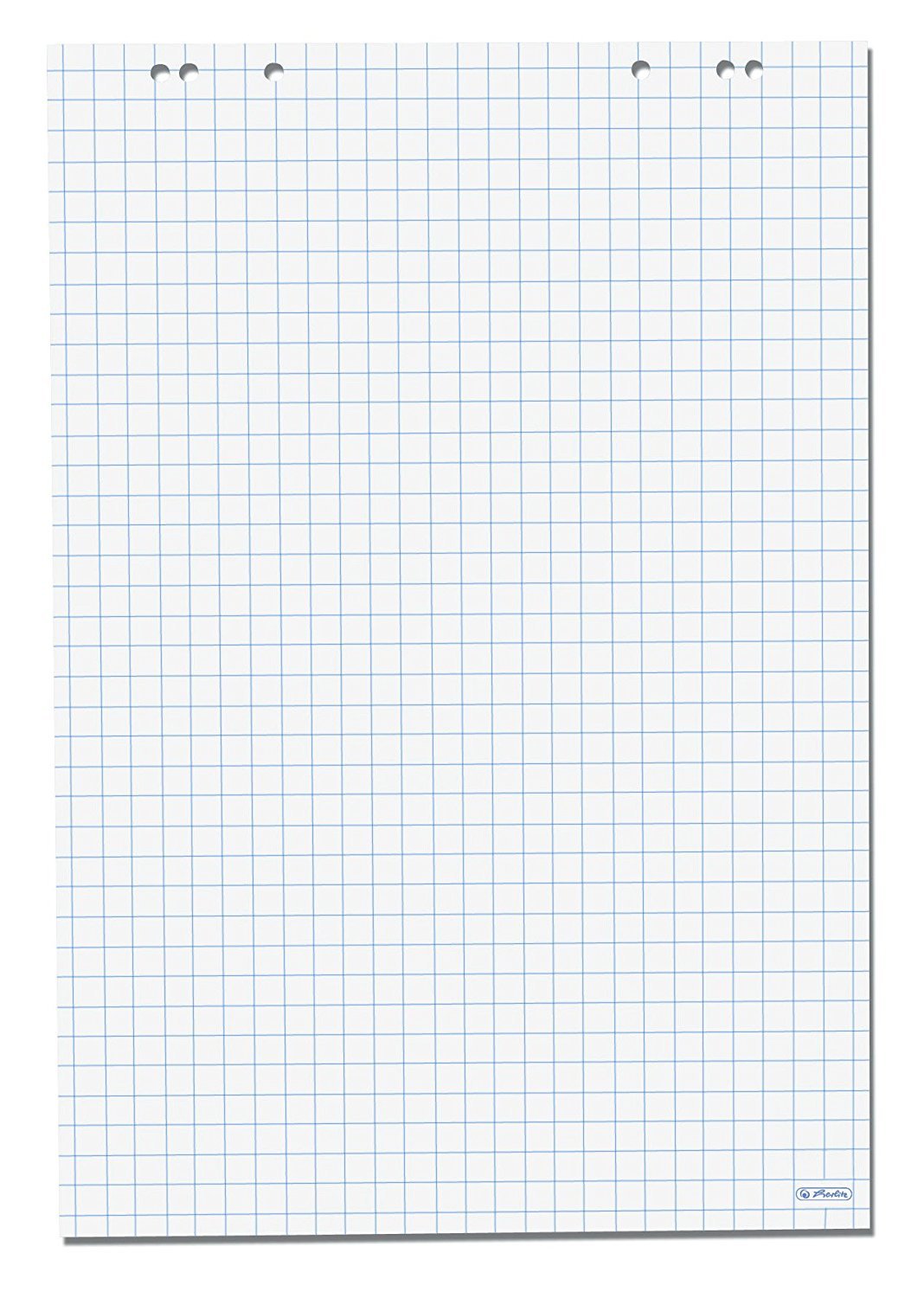 Herlitz 10834141 Flipchartblock, 68x99cm (kariert/gelocht), 10 Blöcke (20 Blatt je Block)