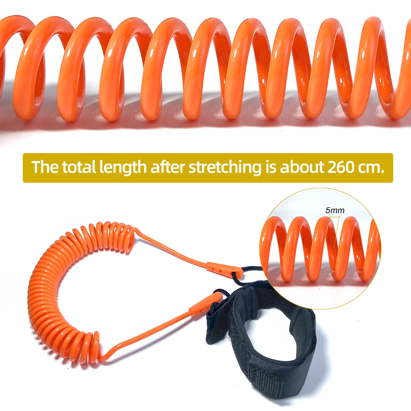 Surf Leash TPU Correa Tobillo para Stand Up Paddle Kayak Sup