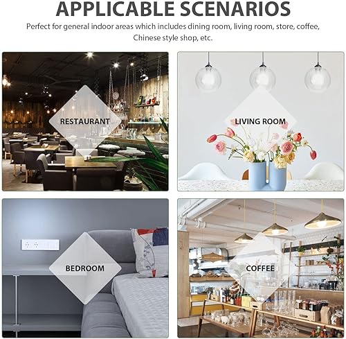 Miniatura 3 de Angoily Decoración al aire libre Globo de vidrio Pantalla Pantalla Cubierta de Luz G9 Socket Bola de Vidrio Pantalla Pantalla Ópalo Esfera Lámpara