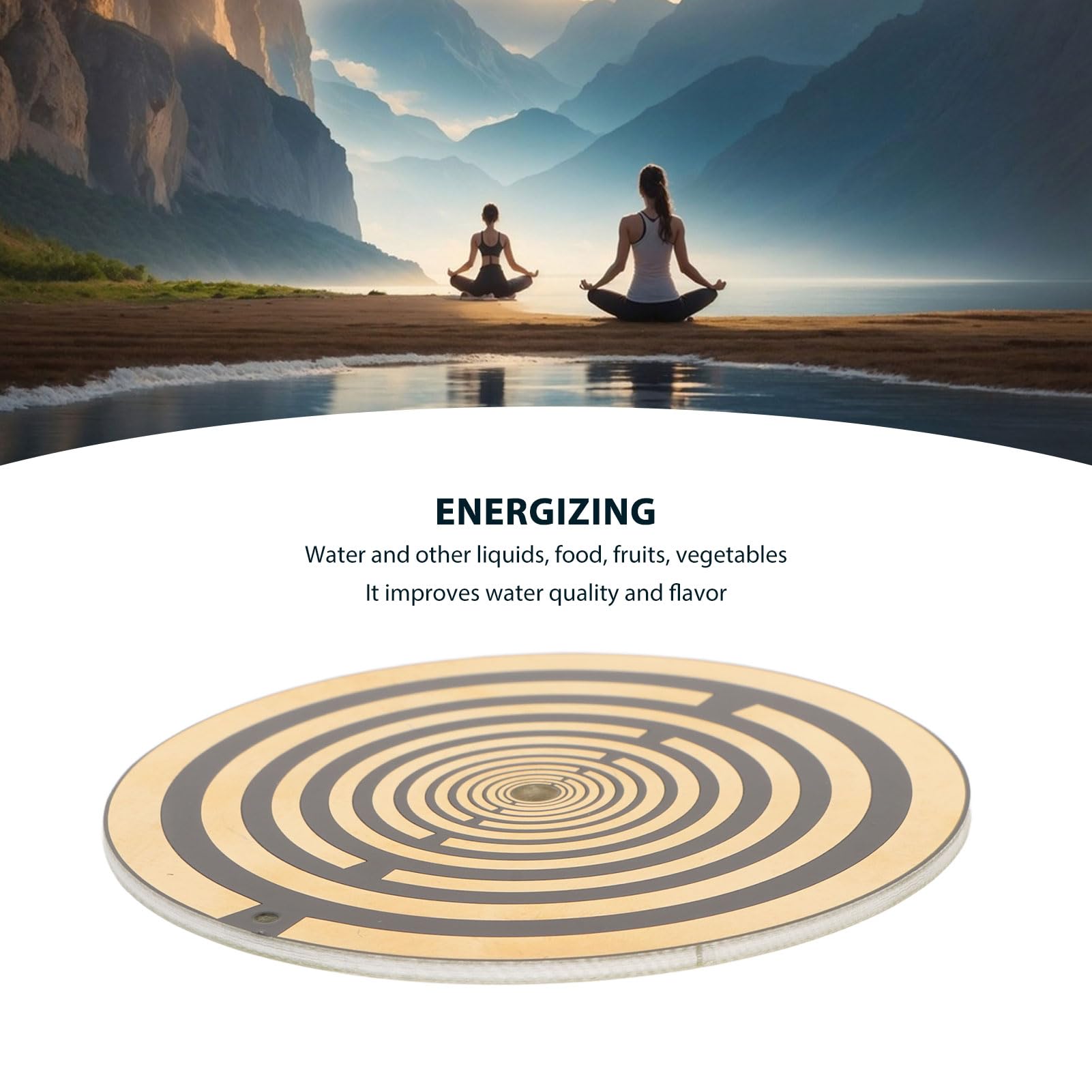 GOWENIC Disco de Energía de Polarización 3 Pulgadas para Meditación