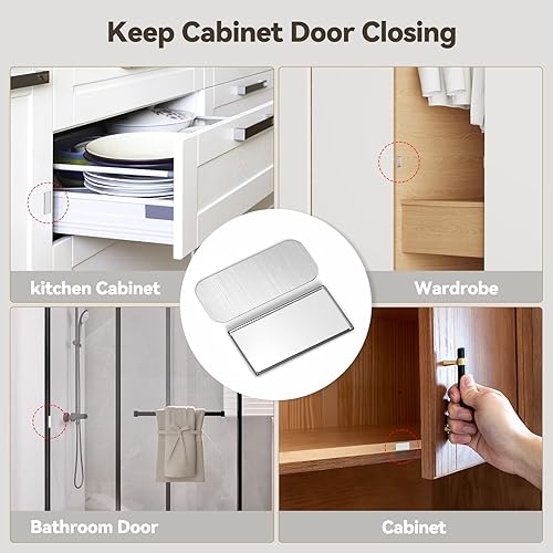 Miniatura 5 de Cierre magnético para puerta de gabinete, paquete de 8 imanes de 0.2 cm para puerta de gabinete de armario, persiana, cajón, cierre de gabinete