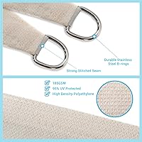 Vista 3 de AsterOutdoor - Toldo parasol rectangular de 16 x 20 pies, Toldo con bloqueador ultravioleta para patio, patio trasero, césped, jardín, actividades