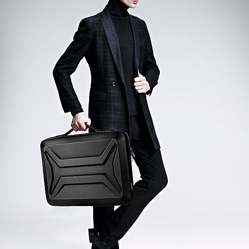 Miniatura 2 de DOMISO Funda rígida para laptop de 15.6 a 16 pulgadas, resistente al agua, a prueba de golpes, funda protectora para laptop con mango retráctil para