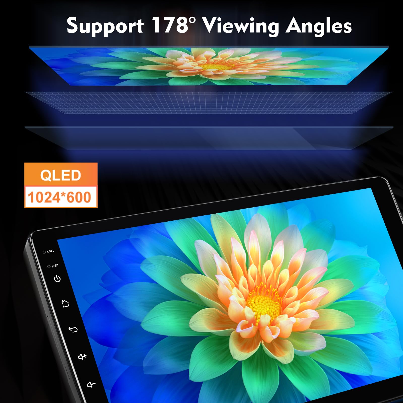 Amazon.com: 10.1 inches Android 10 Double Din Car Stereo HD IPS