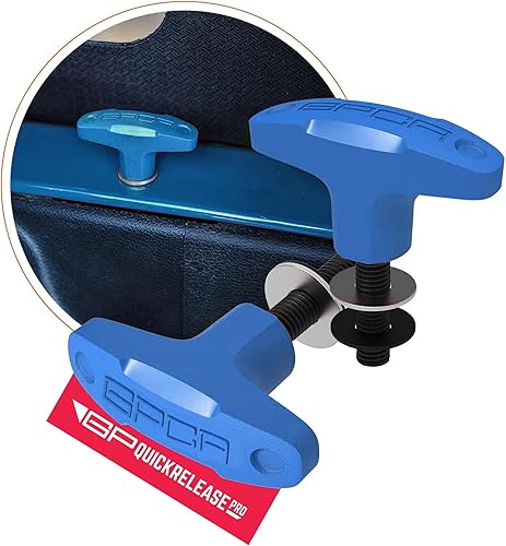 Miniatura 140 de GPCA juego de 6 tornillos estriados de cabeza resistente, de fácil liberación, con tuercas, arandelas y anillos para sujeción para Jeep Wrangler YJ