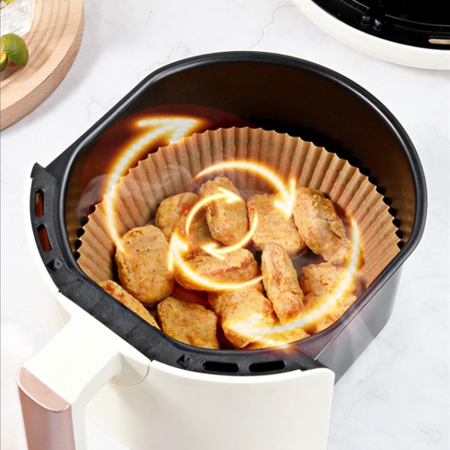 Pack of 100 Baking Paper Airfryer Air Fryer Parchment Paper Liners, Non