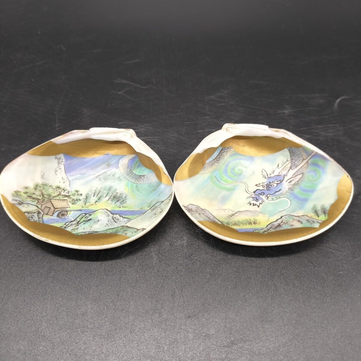 はまぐり 貝合わせ 鶴 松 金彩 縁起物 祝い事 庸 名あり 茶道具 Amazon.co.jp: 蛤香合 茶道具 金彩 香道具 金地 工芸品 はまぐり