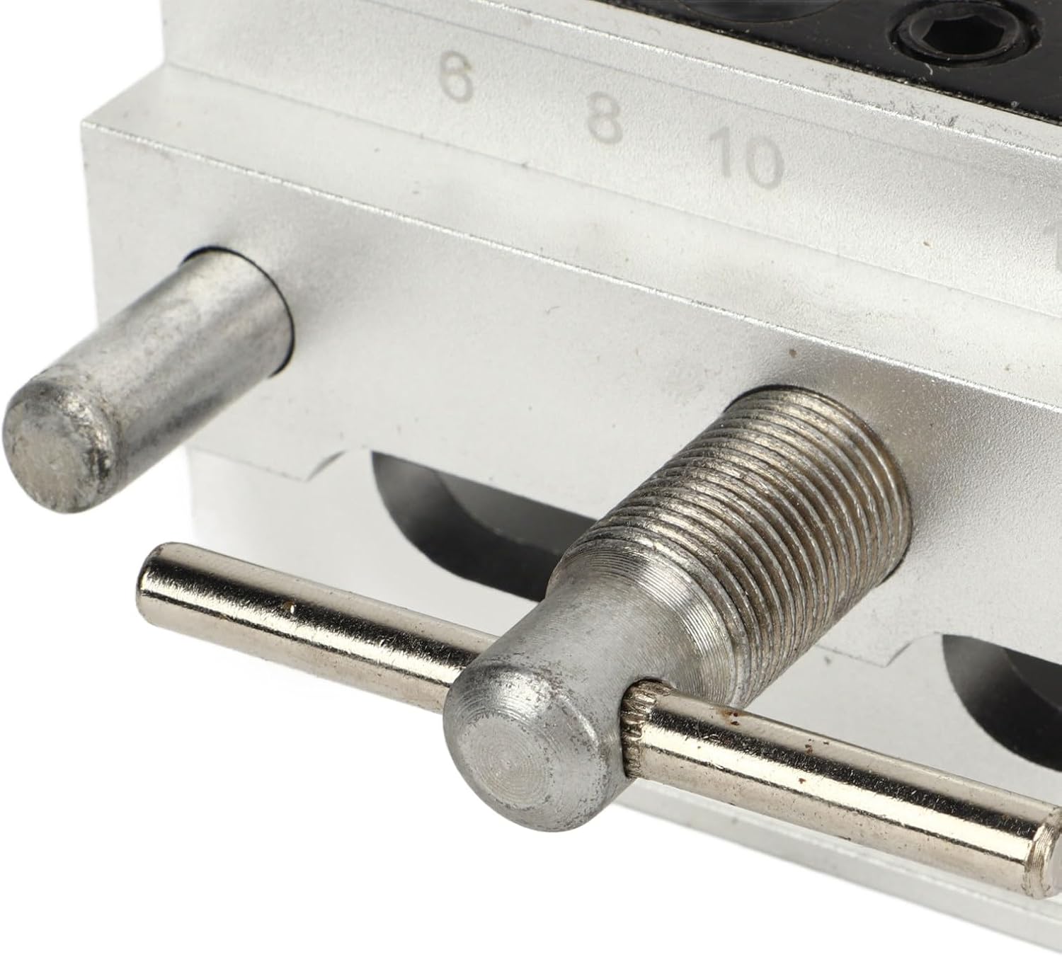 Self Centering Dowel Jig Drill Guide Jig Hole Drill Guide Positioner Locator Tool Woodworking Joinery Tool Adjustables Dowel Jig for Woodworking