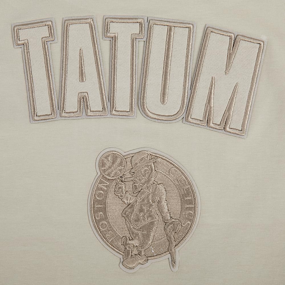 Pro Standard NBA Womens Womens NBA Boston Celtics Neutrals Player Cotton Short Sleeve Boxy Tee - Image 5