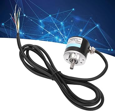 Encoder Solid Shaft, ABZ 3Phase Encoder, for Office Automation,Engineering Fields Convenient to Use, Small Lightweight and Compact,Easy ToInstall (1024Z)