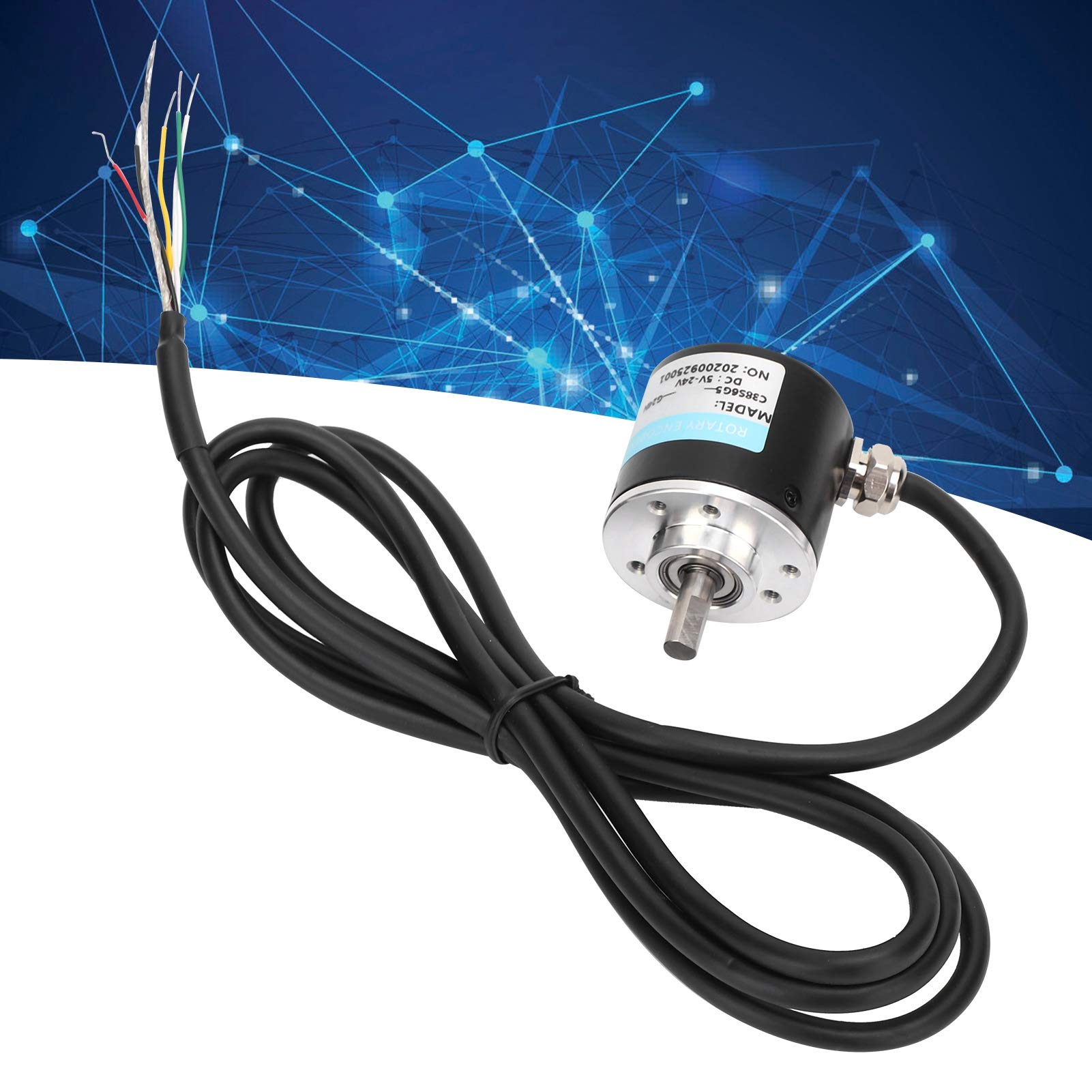 ABZ 3-Phasen-Bewegungssteuerungs-Encoder Vollwelle 30 KHz 1000B/1024B DC5 Bis 24 V (1024Z)