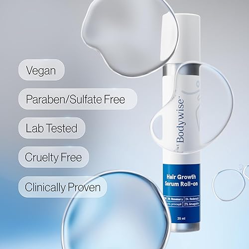Miniatura 8 de Be Bodywise Rollo de suero para el crecimiento del cabello de romero de 1.7 fl oz - 3% de romero, 3% de redensilo y 2% de nuevo  El suero para el