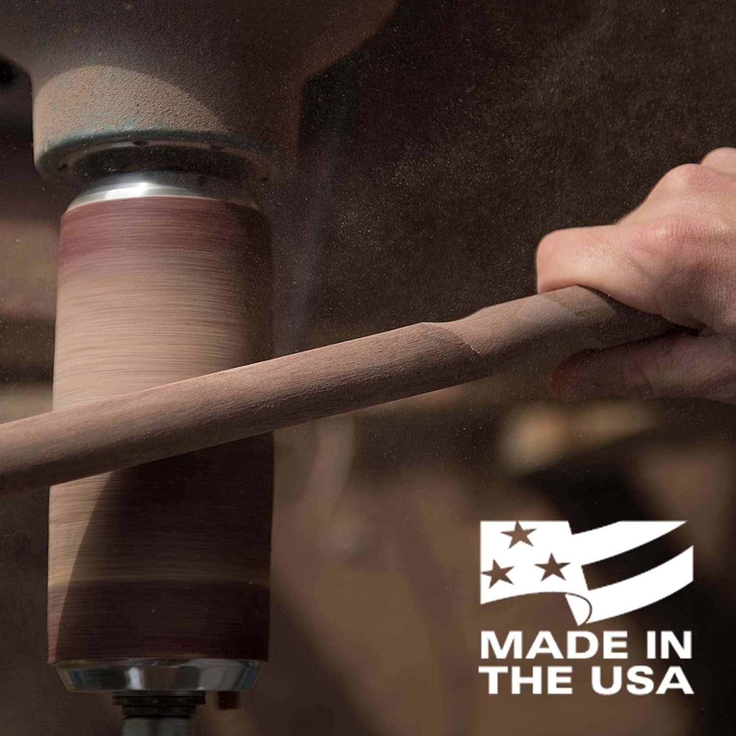 Brazos Rustic Wood Walking Stick, Hawthorn, Traditional Style Handle, for Men & Women, Made in The USA