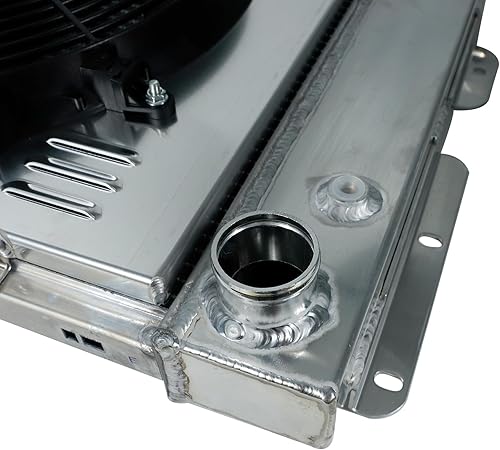 Miniatura 209 de Radiador de aluminio AA5052 de 3 filas compatible con Dodge Ram 2009-2021 1500 2500 3500 4000 V6 V8 Pickup AT/MT 3 filas,1 fila,Ventilador