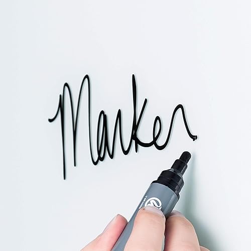 Miniatura 7 de U Brands Pizarra magnética de borrado en seco, solo para uso con imanes de alta energía, 35 x 35 pulgadas, superficie blanca esmerilada, sin marco