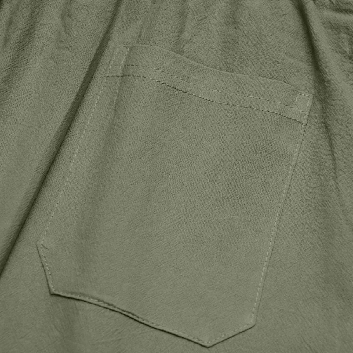 Mens Lightweight Workout Comfortable Shorts Drawstring Waistband Pants with Deep Pockets