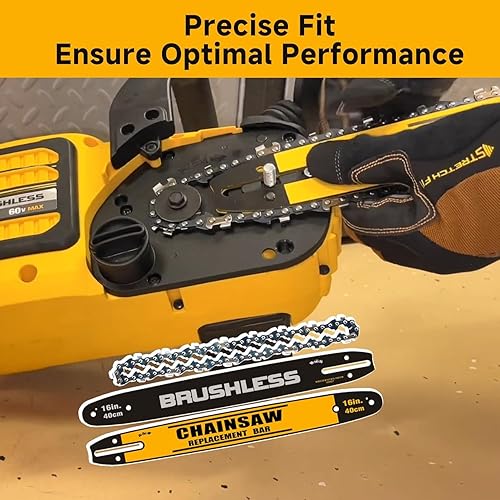 Miniatura 6 de DWZCSB16 y DWO1DT616T - Barra de motosierra de 16 pulgadas y cadena de motosierra para motosierra inalámbrica DeWalt (combinado)