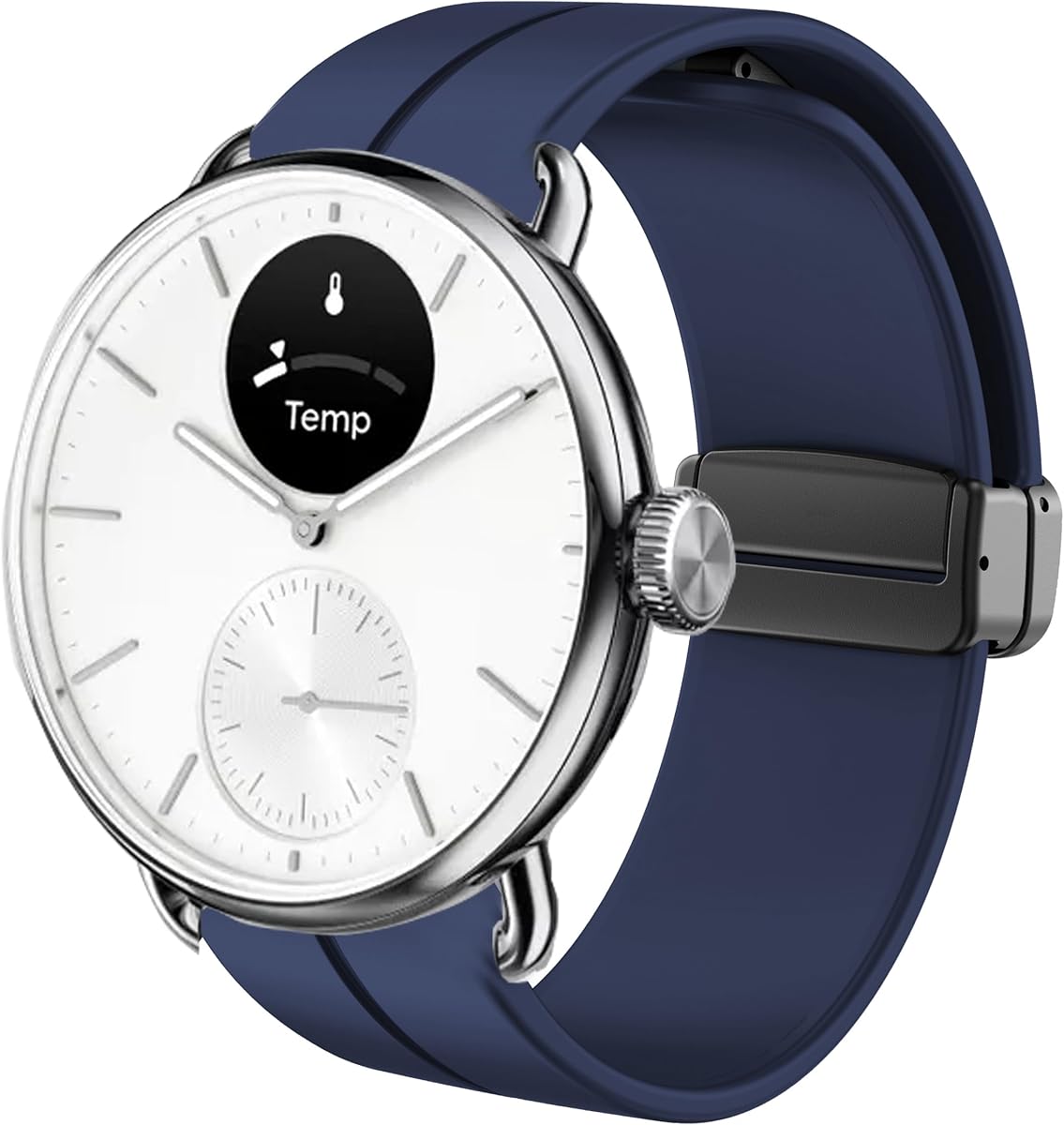 Lamshaw Compatible con correas de reloj inteligente Withings, correas de repuesto de pulsera deportiva de silicona suave de 18 mm y 20 mm para mujeres y hombres