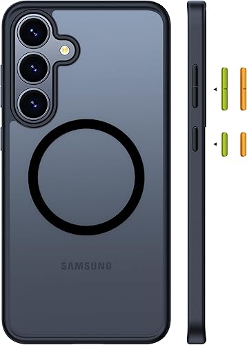 Miniatura 23 de TORRAS - Funda protectora magnética para Samsung Galaxy S23 6.1 pulgadas, prueba de caídas de grado militar, apta para MagSafe, parte trasera Negro