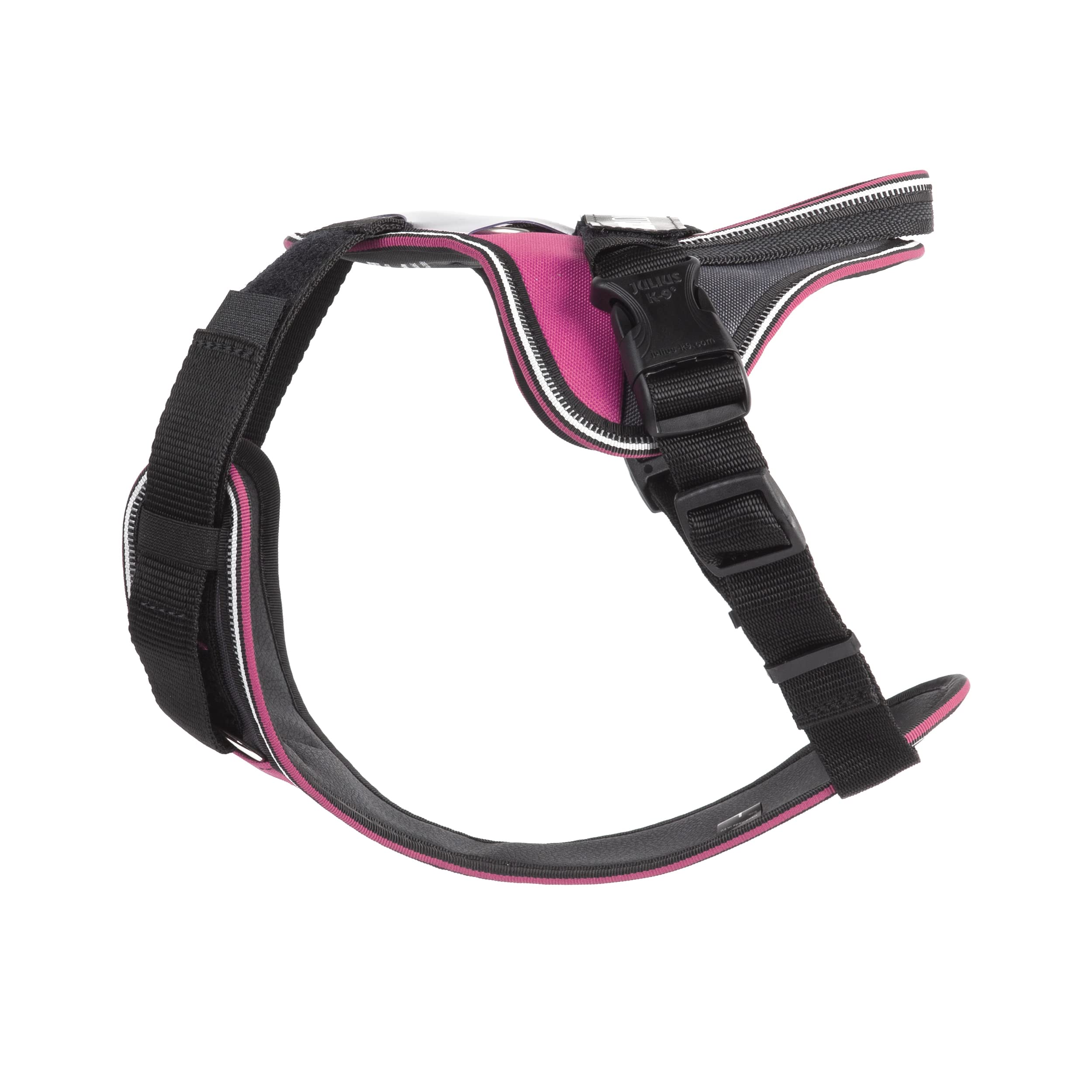 JULIUS-K9 IDC Longwalk Y-Harness, Pink-Gray, Size: L - Image 2