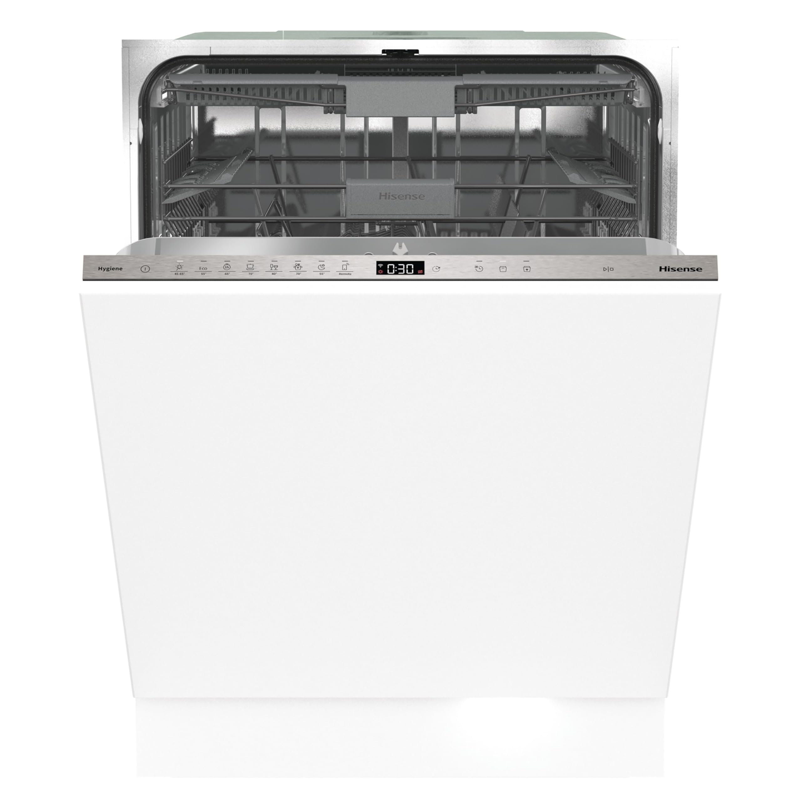 Hisense HV673B60 - Lavavajillas 60Cm, Encastre, Clase B, CAPACIDAD 16, Conectividad WiFi,​3 Niveles de Lavado,​Entrada de Agua Caliente, Lavado Rápido 15', Integrable