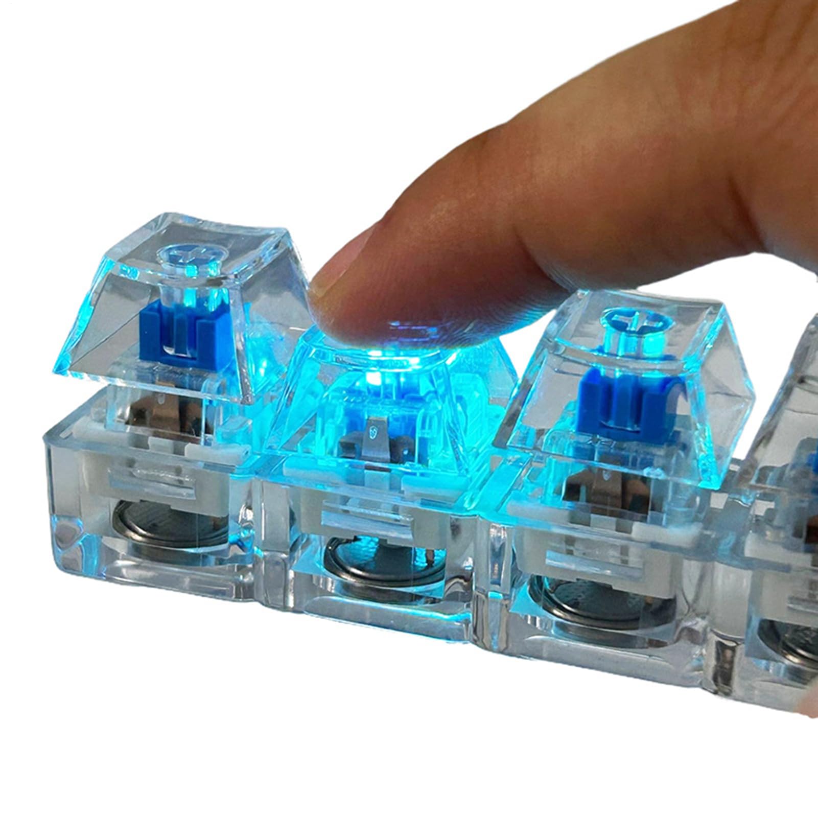 Mechanische Clicker Fidget-speelgoed Met LED-licht - Tastbare