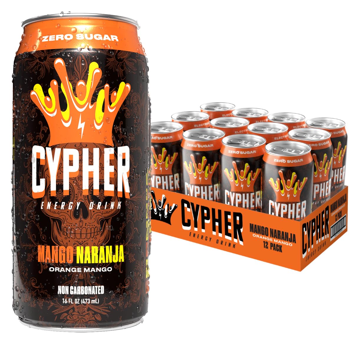 Amazon.com : Cypher Sugar Free Energy Drink, Orange Mango – Non