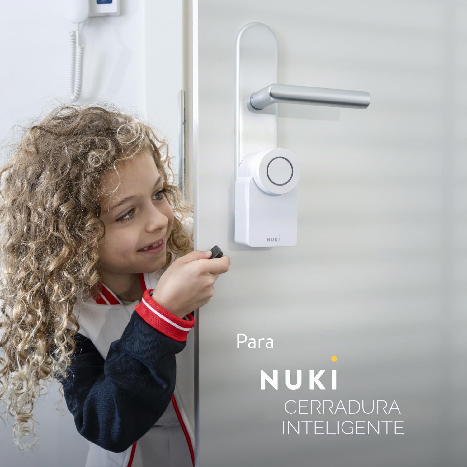 Nuki Fob, llavero Bluetooth, cerrar la puerta pulsando un botón, extensión para Smart Lock, abrepuertas sin contacto, cerradura eléctrica, bluetooth