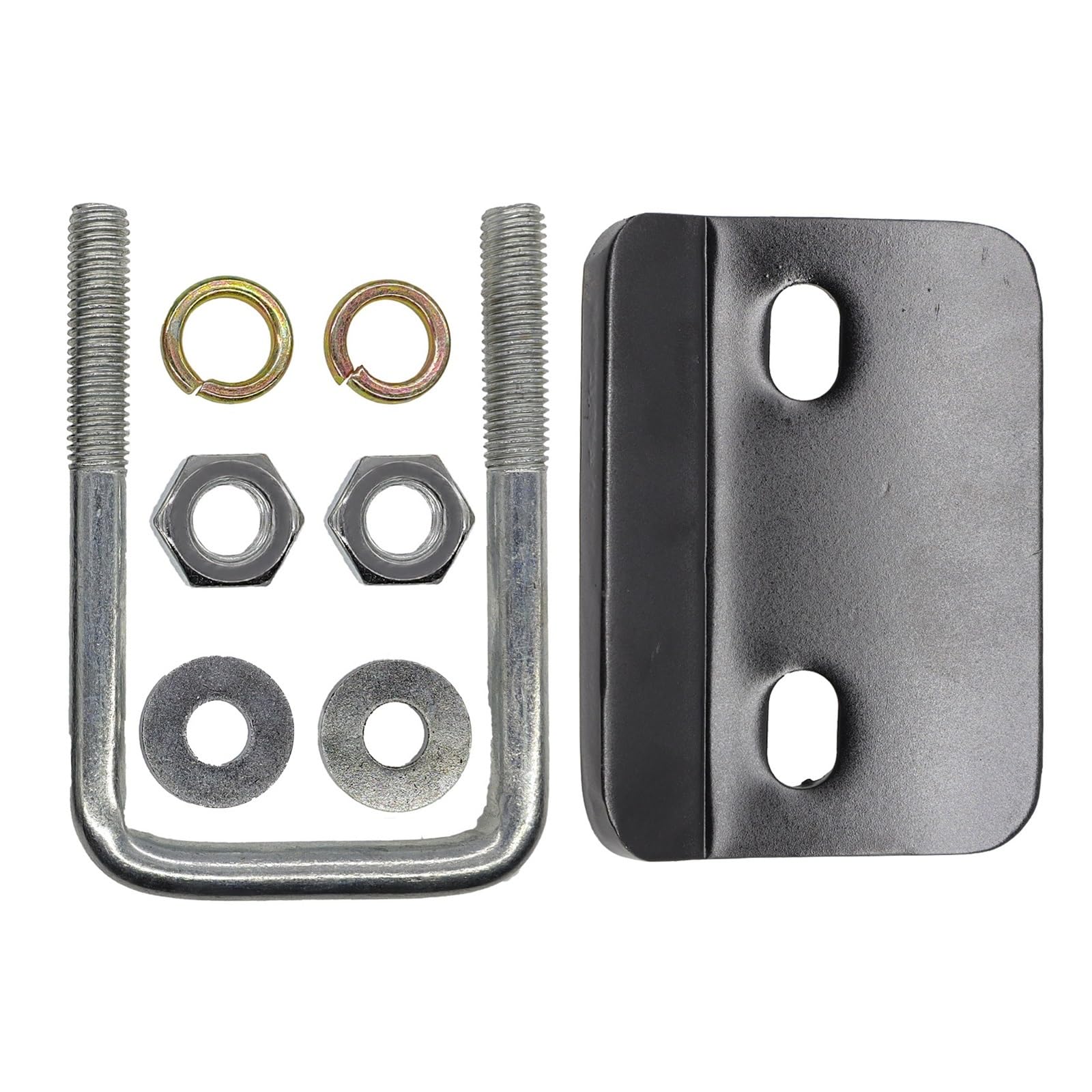 blocco per gancio di traino, Blocco stabilizzatore con bullone a U ricevitore universale for rimorchio, camion, portabici, 13x9x4 cm