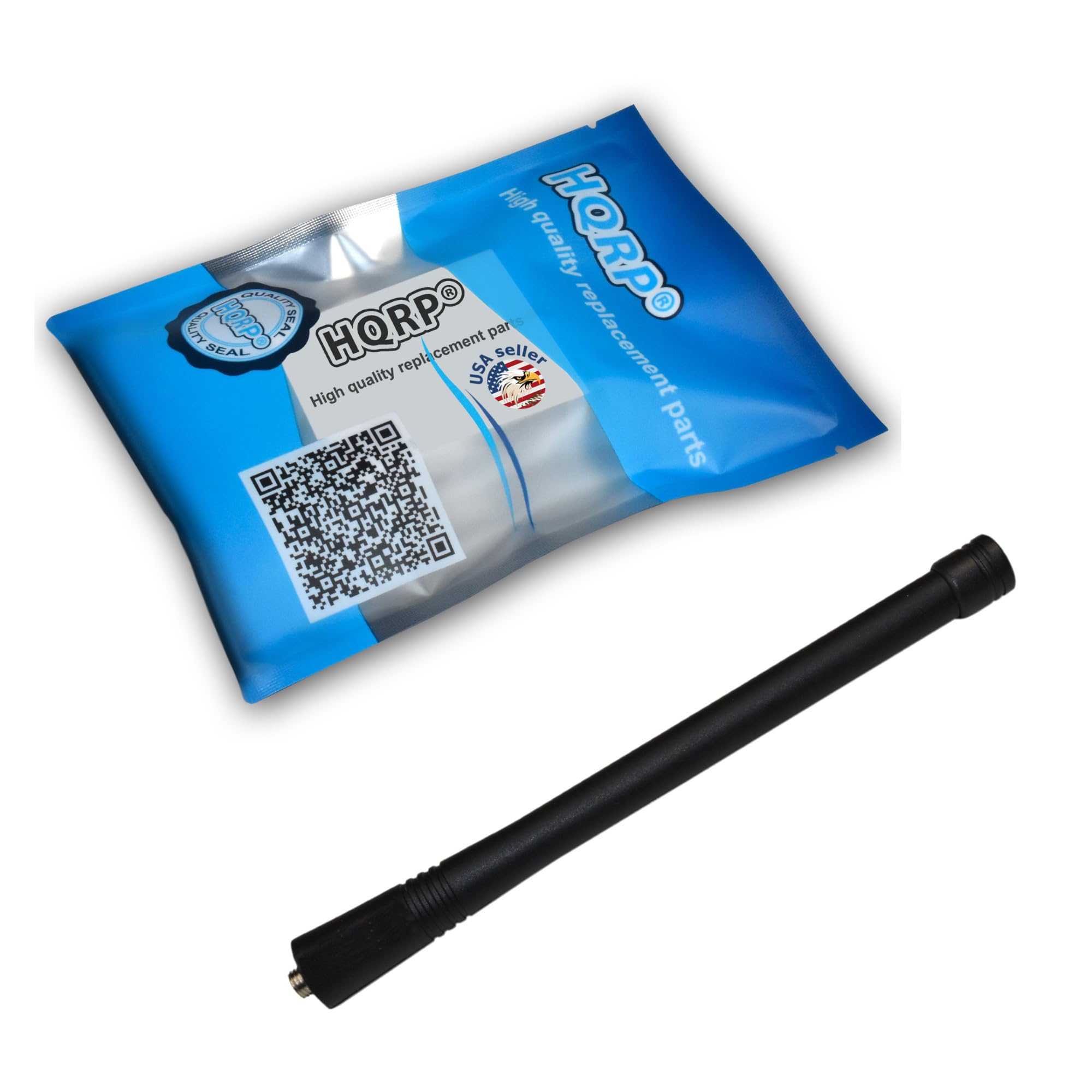 HQRP VHF Antenna Compatible with Motorola HT1250, HT1250-LS, HT1250-LS+, HT1550, HT1550-XLS, HT50, HT600 + HQRP Sun Meter