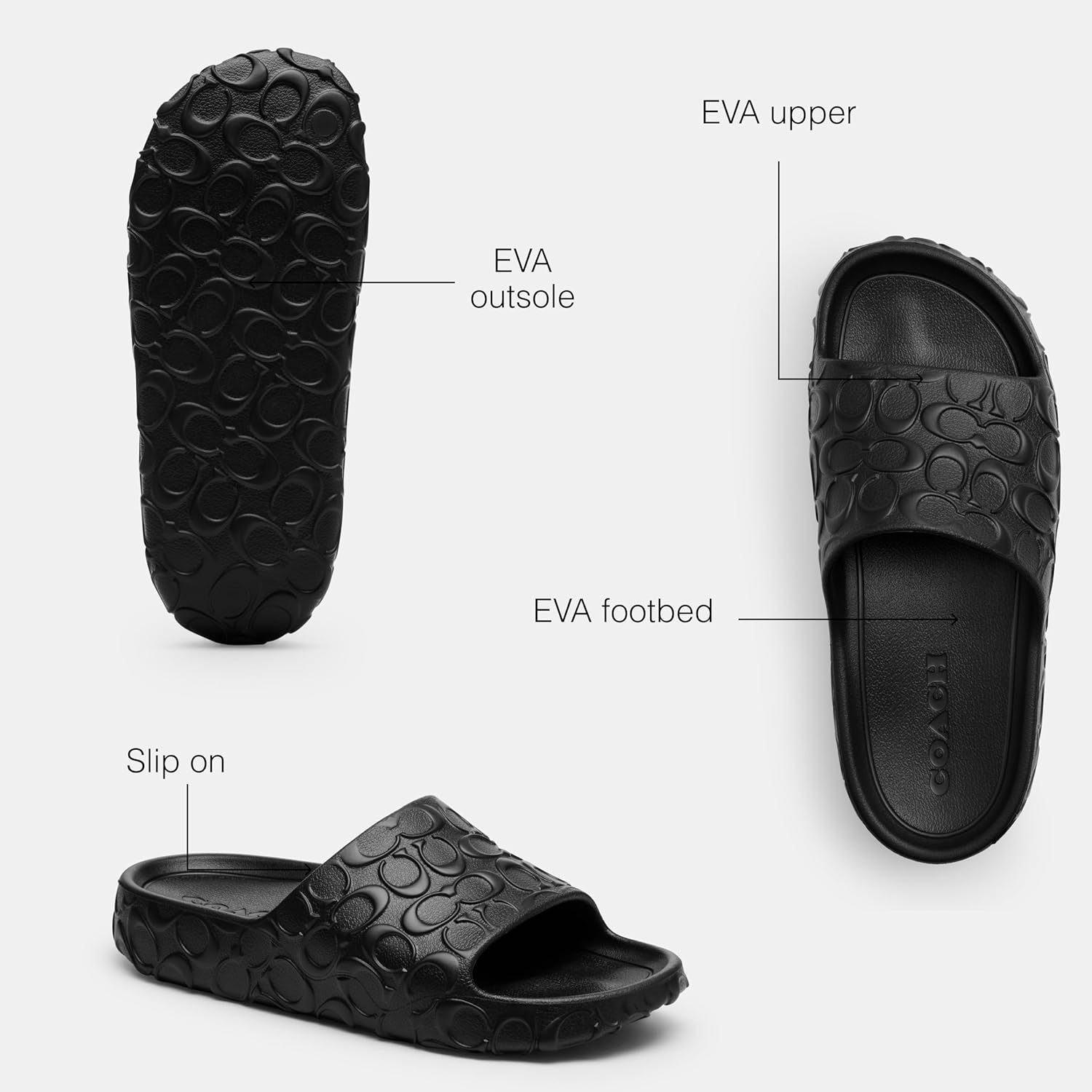 COACH womens Bay Slide - Image 3