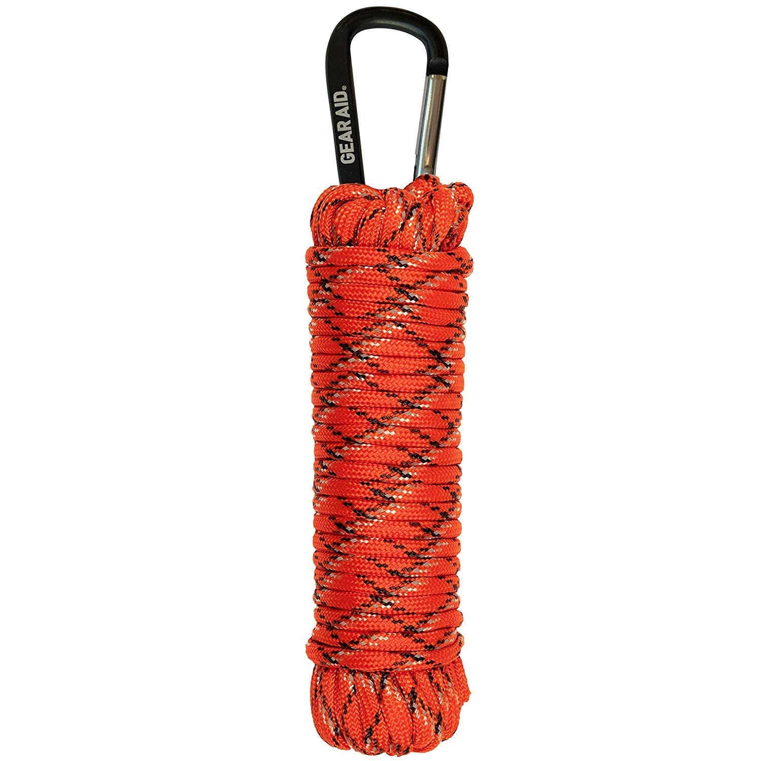 Gear AID 550 Paracord and Carabiner, 7 Strand Utility Cord for Camping and Survival