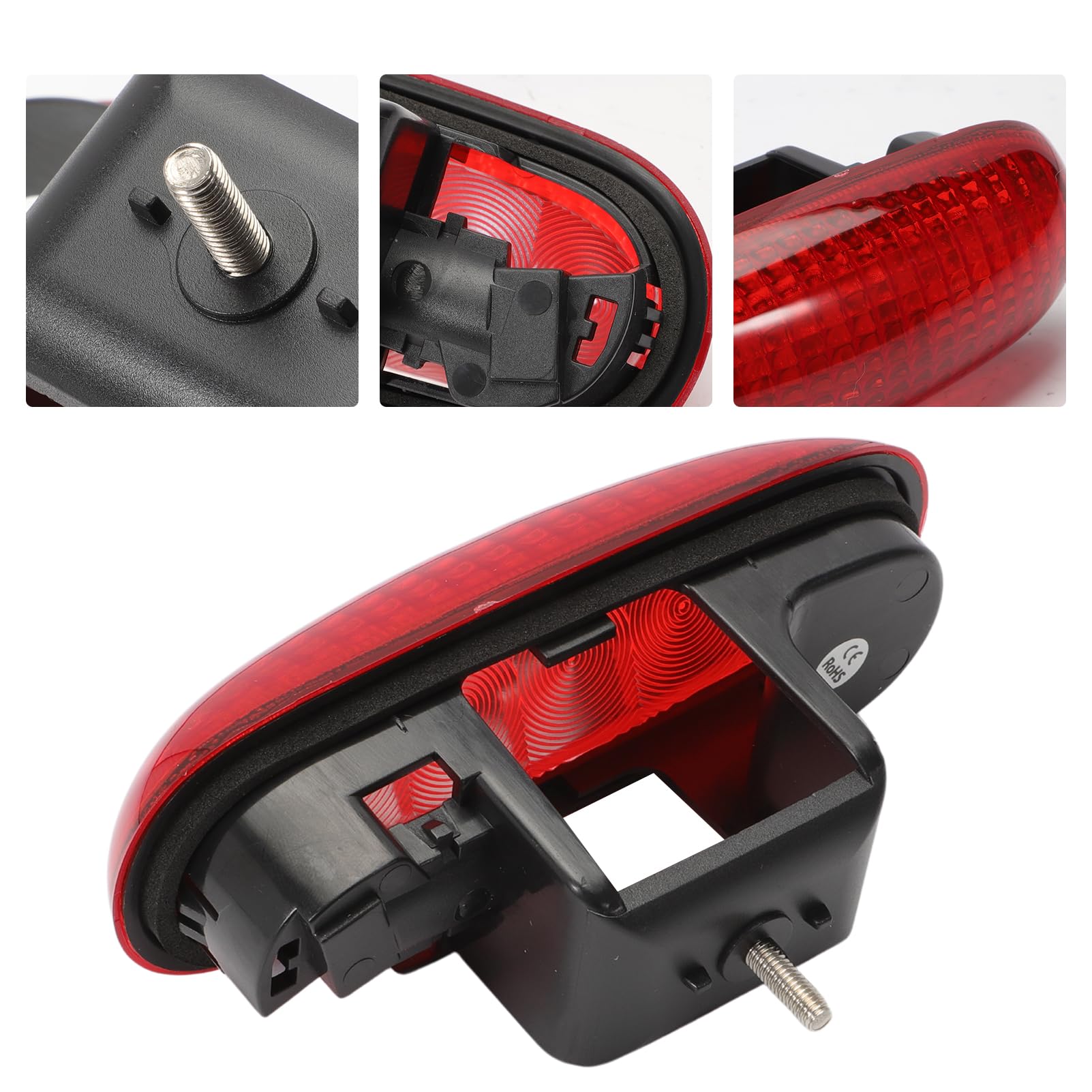 KASturbo 3ª luz de freno 8200209522 91166696 4408479 Luz de freno para Vivaro Renault Nissan Interstar Primastar Carcasas (sin luz)